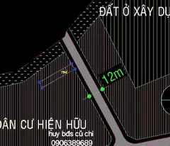 bán đất 1/ tỉnh lộ 8 xã phước vĩnh an. củ chi dt 5x30m full thổ cư