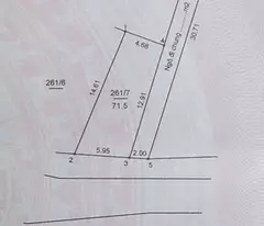 Bán 71,5 m2 thổ cư lô góc, Đại Tự Kịm Chung Hoài Đức Giá rẻ