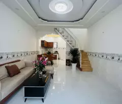 Nhà Đẹp 2 Tầng SHR Giá chỉ 3 Tỷ 4 Hẻm Xe Hơi Tân Thới Hiệp Quận 12 gần Gò Vấp