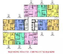 Bán suất ngoại giao chung cư X2 Đại Kim dt TỪ 77m2 đến 122m2 3 phòng ngủ giá chỉ từ 41tr/m2