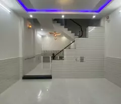 NHÀ BƯNG ÔNG THOÀN,PHƯỜNG PHÚ HỮU, TP THỦ ĐỨC - 50M2, NGANG 4.8M - 3 TÂNG,4PN - GIÁ 4.9TY