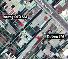 Bán đất và nhà cấp 4 tại Vĩnh Thanh, 142m², 1/ Hùng Vương, Giá ~1,9 tỷ
