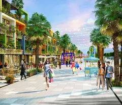 Flamingo Golden Hill lưng tựa núi Liên Sơn, mặt hướng hồ Tam Trúc nằm trong quần thể biệt thự,