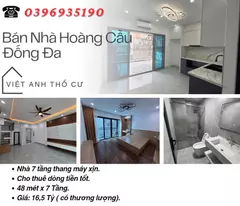 Bán nhà phố Hoàng Cầu, Nhà Mới 7 Tầng,Thang Máy Xịn, 48mx7T, Giá: 16,5 Tỷ, Lh: 0396935190.