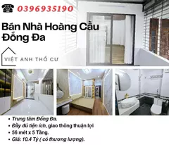 Bán nhà Phố Hoàng Cầu, Vị Trí Hiếm, Khu Vip Đống Đa, 56mx5T, Giá: 10.4 Tỷ, Lh: 0396935190.