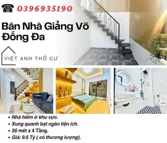 Bán nhà Phố Giảng Võ, Hàng Hiếm, Lõi Đống Đa, 56mx4T, Giá: 9.6 Tỷ, Lh: 0396935190.