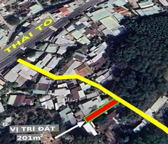 Bán đất Phú Thạnh, 201m², 70m² thổ cư, hẻm 1/ Lý Thái Tổ, đường bê tông xe tải – Giá 1,8 tỷ