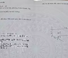 Bán đất tại đường 87, Xuân Khanh, Sơn Tây, Hà Nội, giá siêu hời 1,2 tỷ, 83,3m2
