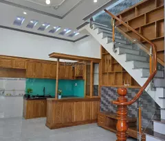Nhà mới 100% 1 trệt 1 lầu , mái thái,  mặt tiền dx 065 phường Định Hòa tp. Thủ Dầu Một, Bình Dương.