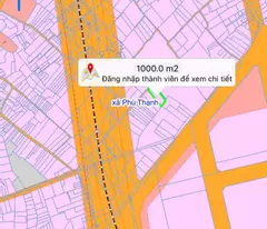 Bán đất Phú Thạnh, 1000m², có sẵn 150m² thổ cư, 2 mặt đường, 2 xuyệc Lý Thái Tổ