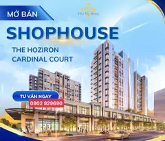 Bán Shophouse căn góc đường số 10 dự án Cardinal Court Phú Mỹ Hưng đối diện các tòa nhà văn phòng