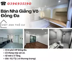 Bán nhà Phố Giảng Võ, Nhà Mới, Ngõ Thoáng,Thang Máy, 42mx5T, Giá: 10.3 Tỷ, Lh: 0396935190.