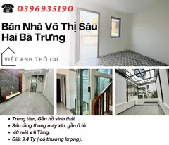 Bán nhà phố Võ Thị Sáu, Nội Thất Hiện Đại, Vài Bước Ô Tô, 40mx6T, Giá: 9.4 Tỷ, Lh: 0396935190.
