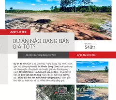 🔥CƠ HỘI SỞ HỮU ĐẤT NỀN GÒ DẦU, TÂY NINH – GIÁ CHỈ 540 TRIỆU – ĐẦU TƯ SINH LỜI CAO!
