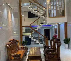 NHà Đẹp  3 Tầng DT khủng 138m2 SHR 3PN Th ới Tam Thôn Hóc Môn  Hẻm 8m Sát Quận 12