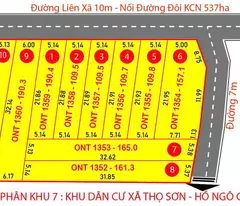 Bán 2 lô tại xã Thọ Sơn - Hồ Ngô Công - 160m2 - 5xx
