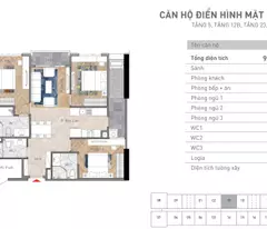 Căn 3N3WC, 97m2, Trung tâm q.Thanh Xuân- Viha Complex, quà tặng 200tr + chiết khấu 6%