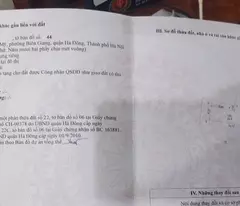 chính chủ đang cần tiền cần bán lô đất tại phú mỹ - biên giang - hà đông