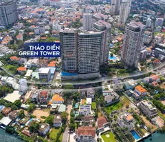Bán Penhouse Thảo Điền Green Nguyễn  Văn Hưởng Thảo Điền 400m2 cạnh Ga Metro Vincom chỉ 230