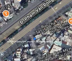 Nhà hẻm lộ giới  Phạm Văn Đồng – Lê Quang Định