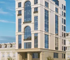 Cho Thuê Tòa Văn Phòng 9 Tầng MP Hàng Chuối. DT 230m2.MT 11m.Vị Trí Lô Góc. Giá 500tr/th