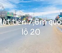 GIÁ NGỘP BÁN 165,7 M2 ĐẤT MẶT TIỀN QUỐC LỘ 20 GẦN SÂN BAY LIÊN KHƯƠNG THỊ TRẤN LIÊN NGHĨA ĐỨC