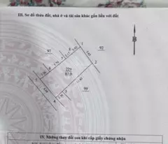 Bán đất tặng nhà cấp 4 Trần Cung 87m2 mặt tiền 6,7m ba gác phi gần phố sổ đỏ đẹp chỉ 13,5 tỷ