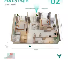 Bán NHANH 1 căn duy nhất Vista Residence 2PN 2WC, 76m2, trực diện pháo hoa CV Châu Á. CK lên đến 9%