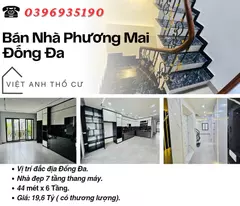 Bán nhà Phố Phương Mai_Dòng Tiền Siêu Đỉnh_7 Tầng Thang Máy_44mx6T_Giá: 19.6 Tỷ_Lh: 0396935190.