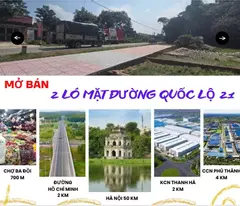 🔥 Mặt Quốc lộ 21 – Ba Hàng Đồi, Lạc Thủy, Hòa Bình