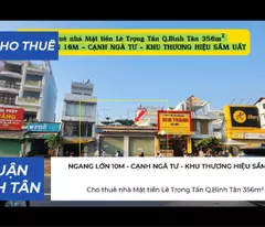 Cho thuê nhà Mặt tiền Phạm Đăng Giảng Q.Bình Tân 270m² - NGANG 9M - NGAY CHỢ