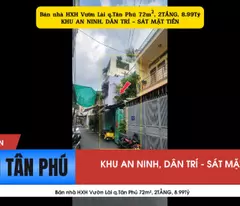 Bán nhà HXH Vườn Lài q.Tân Phú 72m², 2TẦNG, 8.99Tỷ