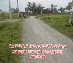 Bán đất thổ cư , đường đá xanh 5m xã Đức Lập Hạ dt 241m2 giá 1,4 tỷ
