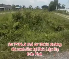 Bán đất thổ cư , đường đá xanh 5m xã Đức Lập Hạ dt 241m2 giá 1,4 tỷ