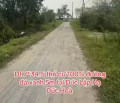 Bán đất thổ cư , đường đá xanh 5m xã Đức Lập Hạ dt 241m2 giá 1,4 tỷ