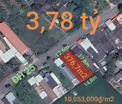 Bán lô đất thổ gần Quốc Lộ 50B giá 3,78 tỷ