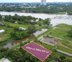 Đất ven sông Bình Mỹ 300m2 thổ cư đối diện Bình Dương - Chính chủ.