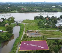 Đất ven sông Bình Mỹ 300m2 thổ cư đối diện Bình Dương - Chính chủ.