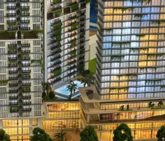 Shophouse khối đế Ecopalace nằm ngay sảnh chính của chung cư Ecopalace