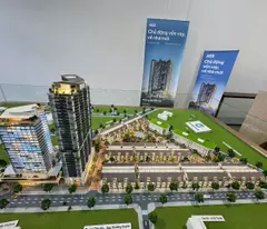 Shophouse khối đế Ecopalace nằm ngay sảnh chính của chung cư Ecopalace