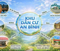 CHỈ TỪ 2XX TRIỆU – SỞ HỮU NGAY ĐẤT SỔ ĐỎ RIÊNG TẠI TRUNG TÂM AN BÌNH – LẠC THỦY