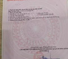 Lô đất mặt đường nhựa 6m Hòa Nghĩa - Dương Kinh - ZALO 0567 222 555