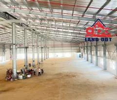 XT023 xưởng sản xuất cho thuê lâu dài, khung thép kiên cố Sẵn xưởng bàn giao SX liền