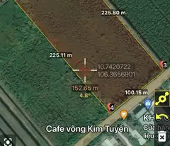 Bán đất mặt tiền quốc lộ N2 , xã Thạnh Lợi , Bến Lức tdt 22,870m2 ( đất rừng sản xuất ) giá 34 tỷ