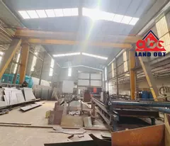 X078 bán nhà xưởng hoạt động SX cơ khí, với thiết kế kiên cố sẵn xưởng bàn giao liền