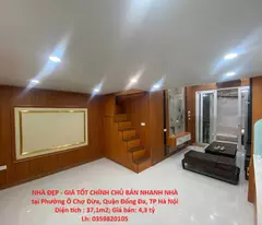 NHÀ ĐẸP - GIÁ TỐT CHÍNH CHỦ BÁN NHANH NHÀ tại Phường Ô Chợ Dừa, Quận Đống Đa, TP Hà Nội