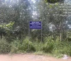 ĐẤT PHƯỚC VĨNH PHÚ GIÁO, NGÂN HÀNG THANH LÝ ĐẤT SẴN THỔ, DT 3553.7M2, NGANG 58M, Ô TÔ TIẾP CẬN