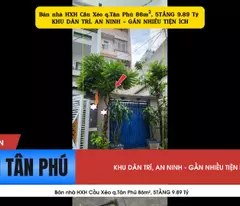 Bán nhà HXH Cầu Xéo q.Tân Phú 86m², 5TẦNG 9.89 Tỷ