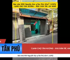 Bán nhà HXH Nguyễn Súy q.Tân Phú 62m², 6.59Tỷ - CẠNH CHỢ TÂN HƯƠNG