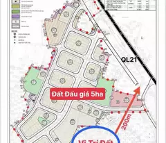 Nhanh chóng lô đất 100m2 gần Quốc Lộ 21, khu vực trung tâm Hòa Lạc. Phù hợp xây trọ, đầu tư sinh